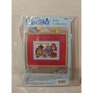 Bucilla Baby Counted Cross Stitch Kit Lot of 2 Once Upon A Time & Storytime